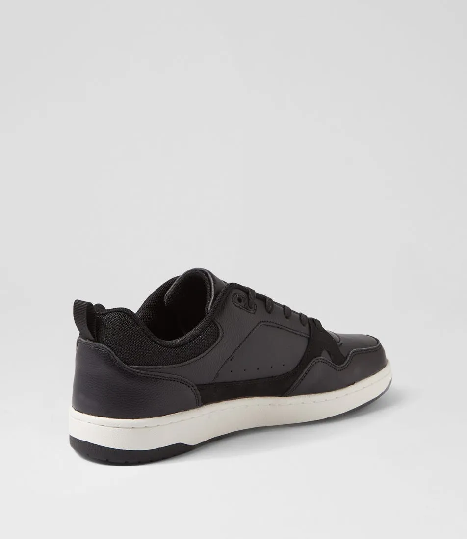 COLORADO Retreat Black Tumbled Leather Sneakers