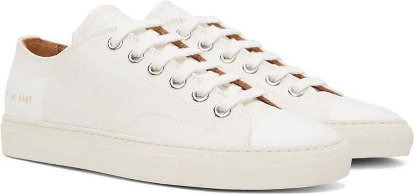 Common Projects White Tournament Low Sneakers