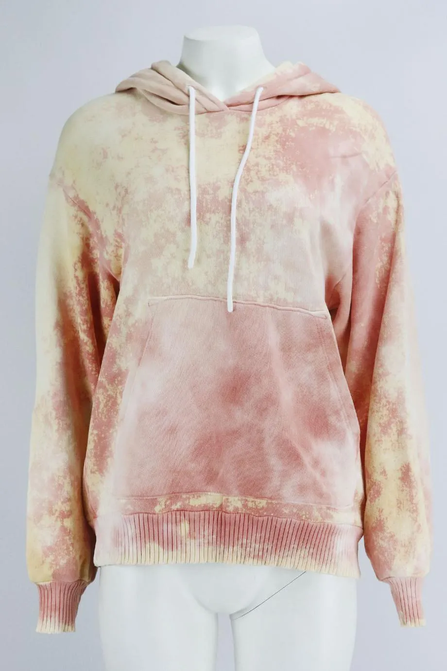 COTTON CITIZEN OVERSIZED TIE DYED COTTON JERSEY HOODIE SMALL