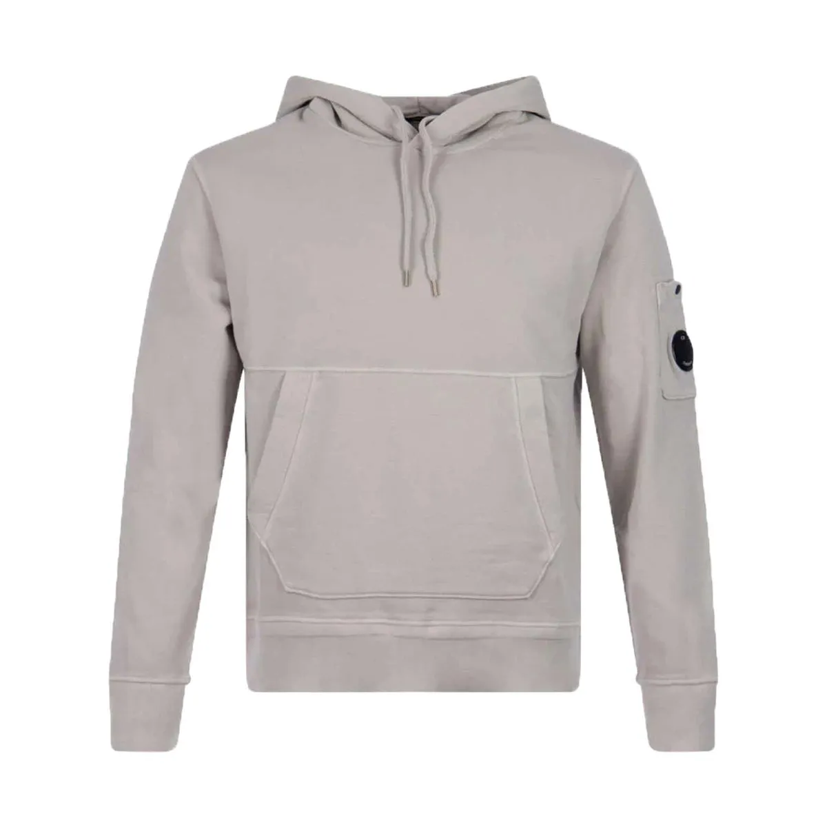 C.P. Company Cotton Resist Dyed Hoodie in Flint Grey