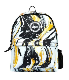 Crest backpack one size black/white/liquid gold Hype