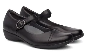 Dansko Fawna Black Milled Nappa Womens Mary Jane Shoes 5501-020200