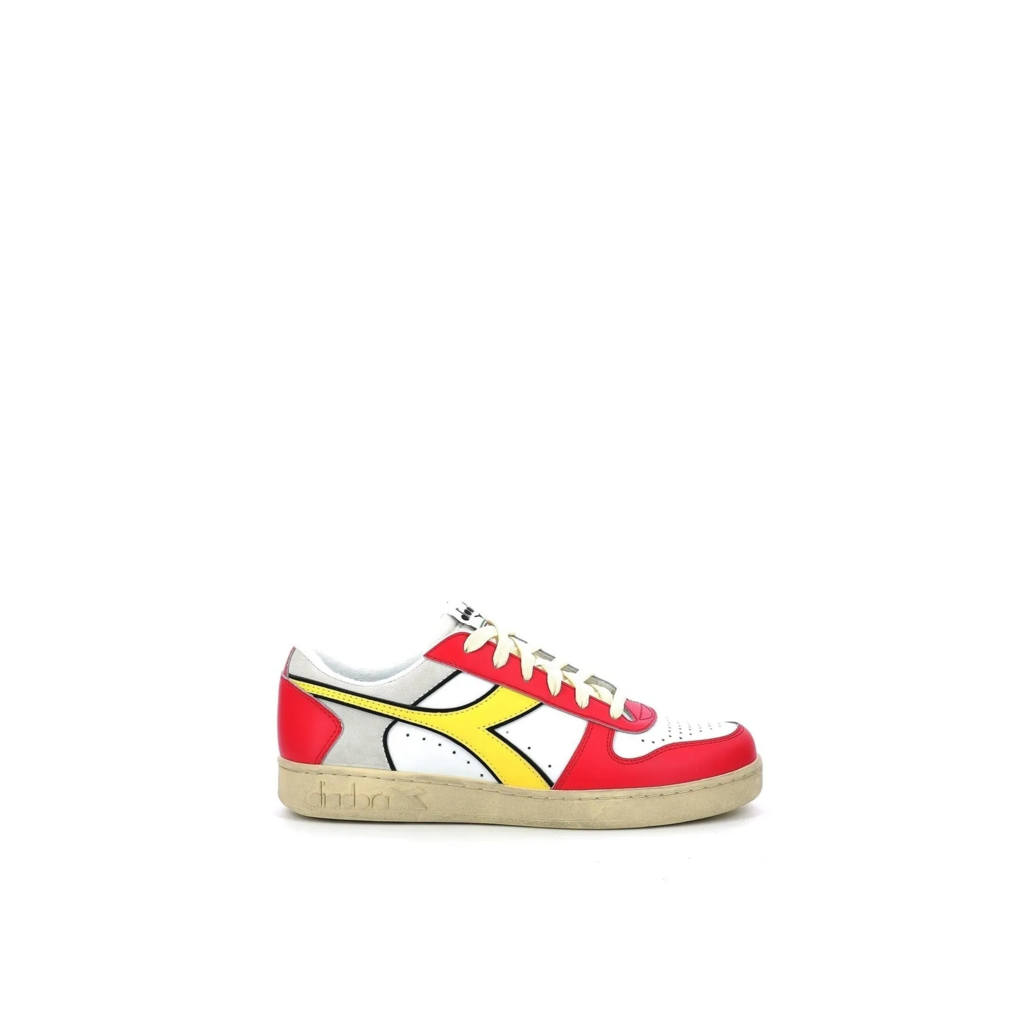 Diadora - Sneakers Bas Magic Bas Low I - White/Ferrari Red Italy - Mixte