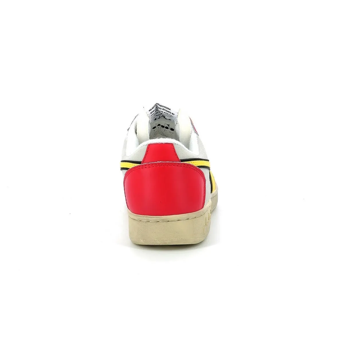 Diadora - Sneakers Bas Magic Bas Low I - White/Ferrari Red Italy - Mixte