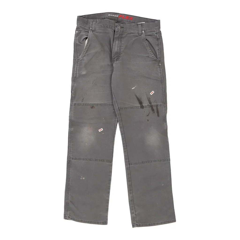 Dickies Carpenter Trousers - 30W 27L Grey Cotton