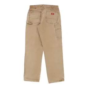 Dickies Carpenter Trousers - 32W 31L Beige Cotton