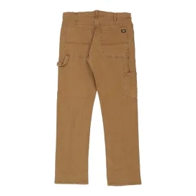 Dickies Carpenter Trousers - 32W 31L Brown Cotton