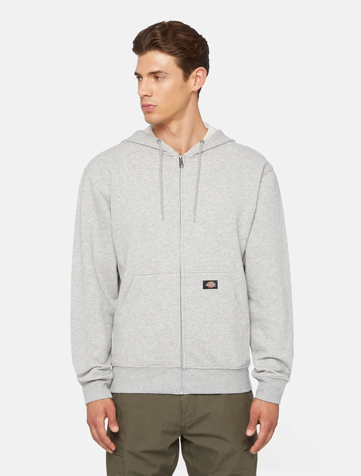 Dickies Men's Everyday Fleece Zip Hoodie Heather Grey | Buy Dickies Men's Everyday Fleece Zip Hoodie Heather Grey here