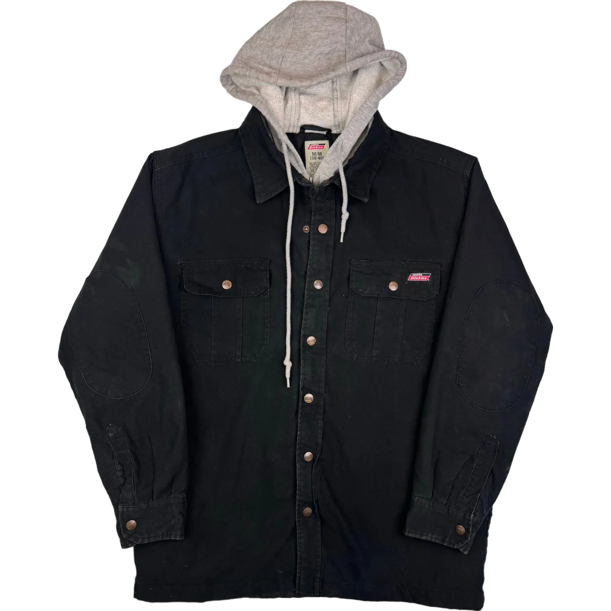 Dickies Quilted Lined Hooded Workwear Shacket Jacket Black