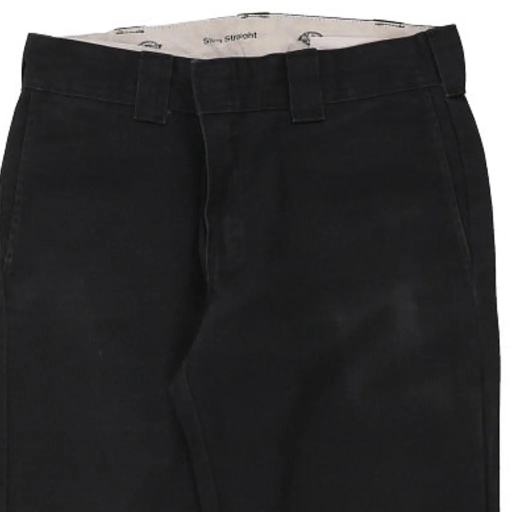 Dickies Trousers - 32W 33L Black Cotton Blend