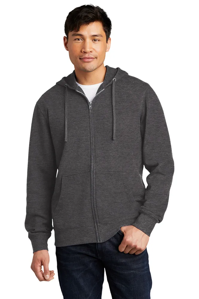 District V.I.T. Custom Full-Zip Fleece Hoodie. DT6102