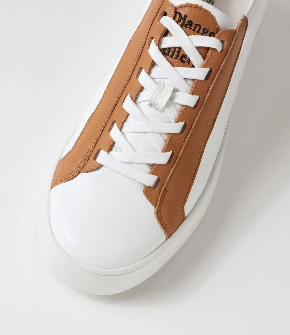 DJANGO & JULIETTE Larett White Dark Tan Multi Sneakers