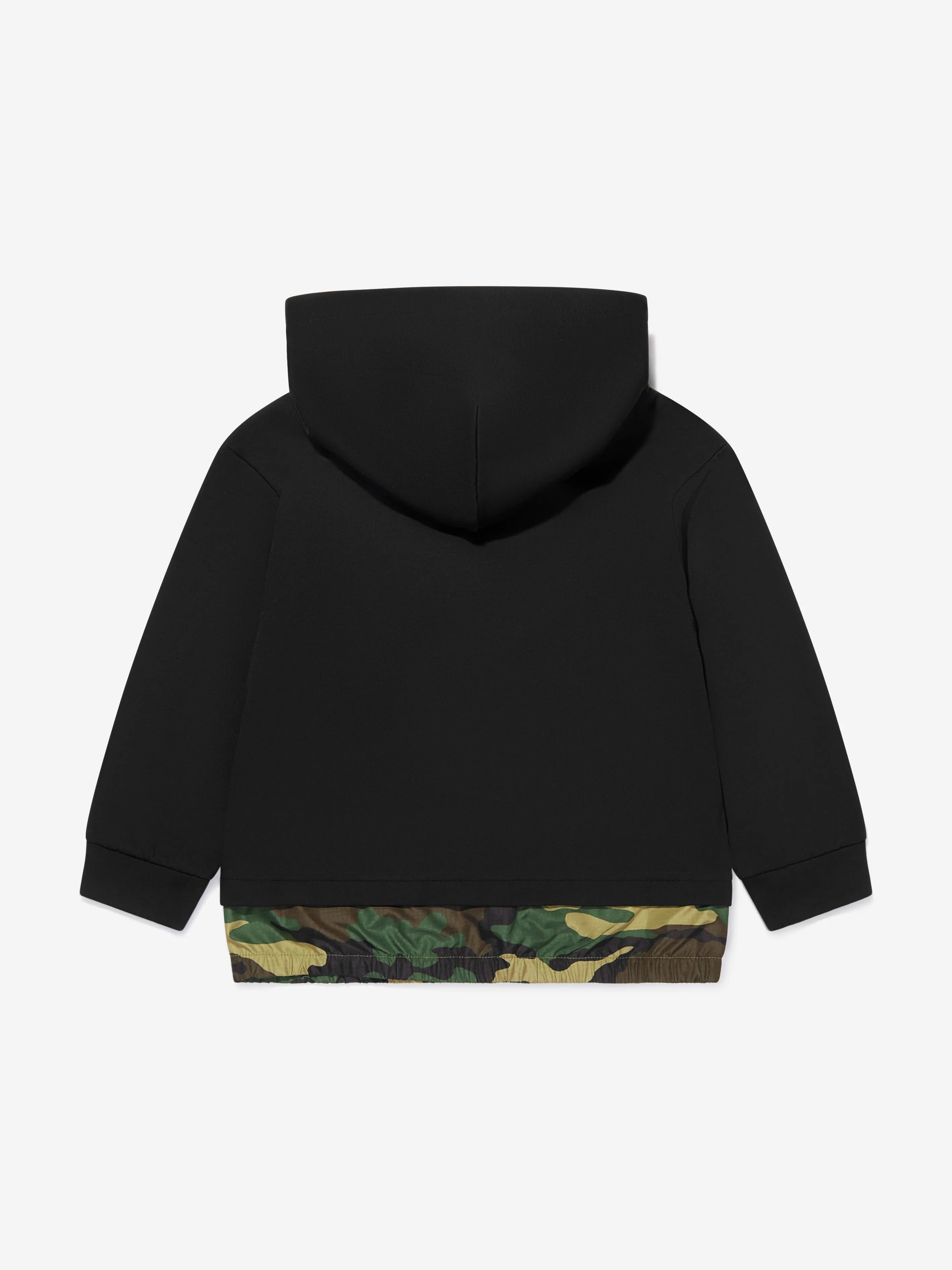 Dolce & Gabbana Boys Cotton Camouflage Trim Hoodie