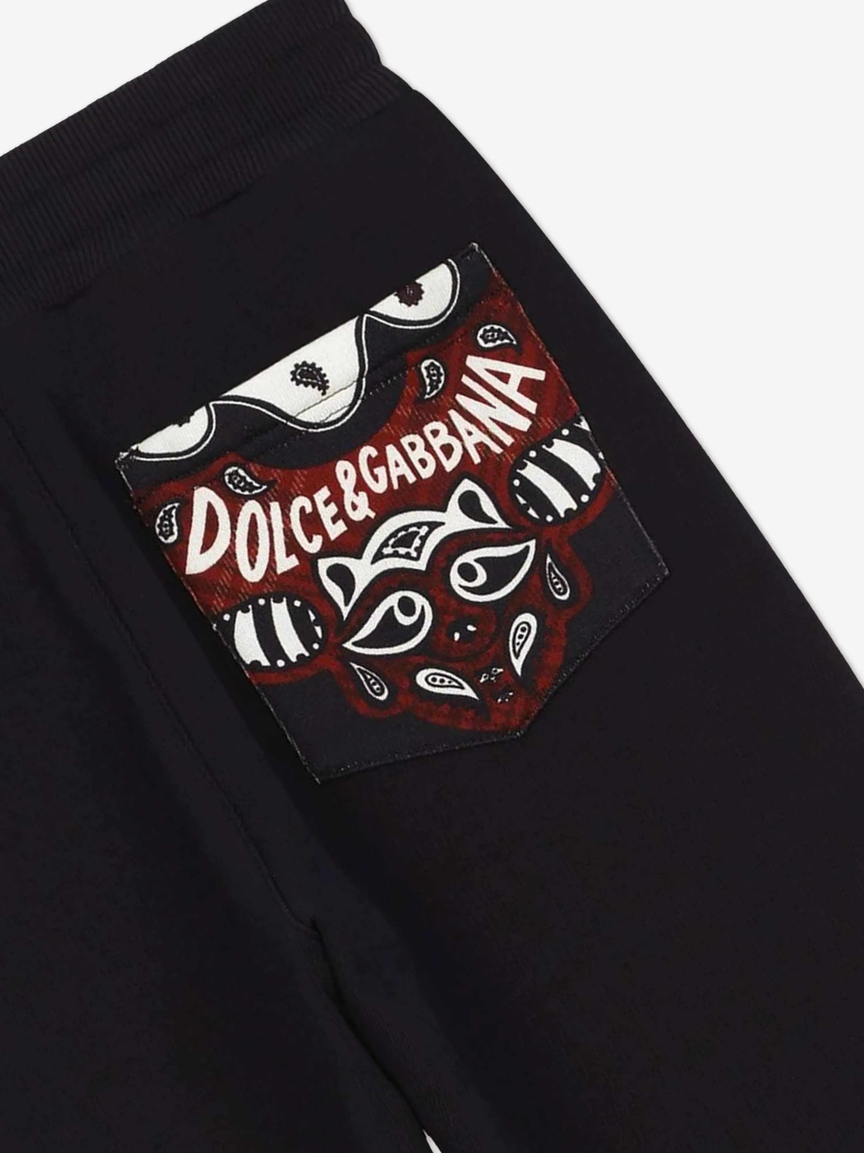 Dolce & Gabbana Boys Logo Joggers in Navy