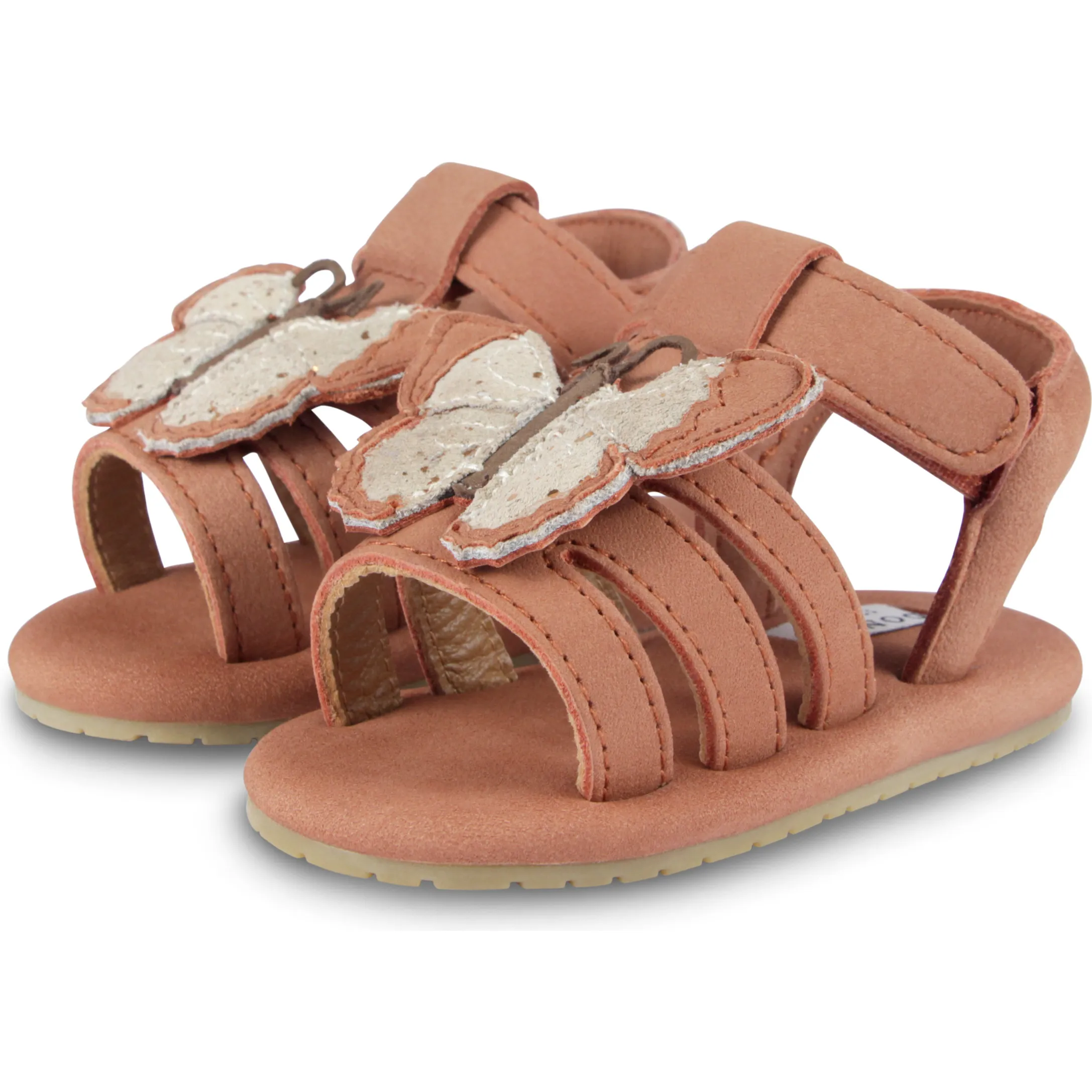 Donsje Amsterdam Tuti Sky Papillon Nubuck Sandals, Walnut