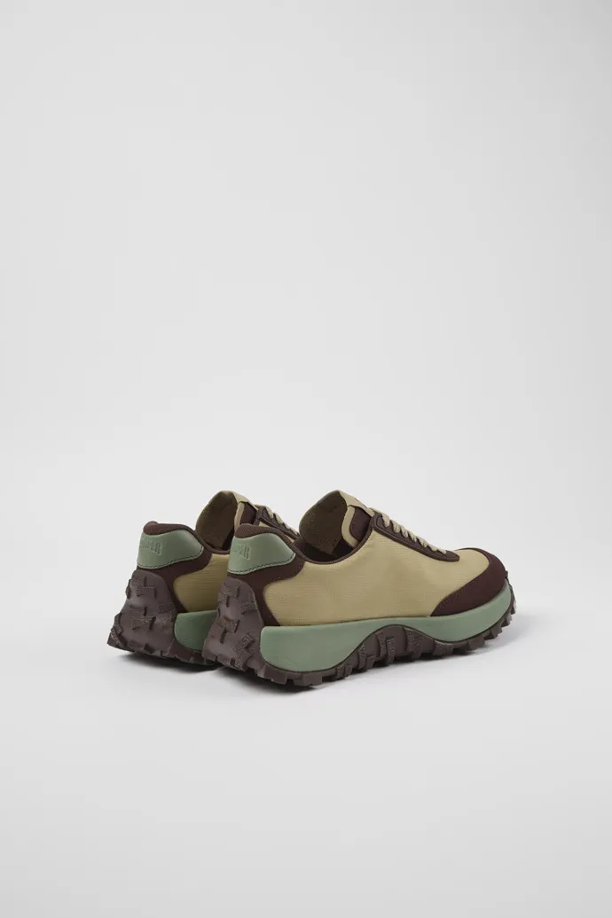 Drift Trail VIBRAM Beige recycled PET and nubuck sneakers for women