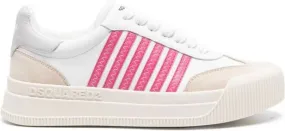 DSQUARED2 striped lace-up sneakers White