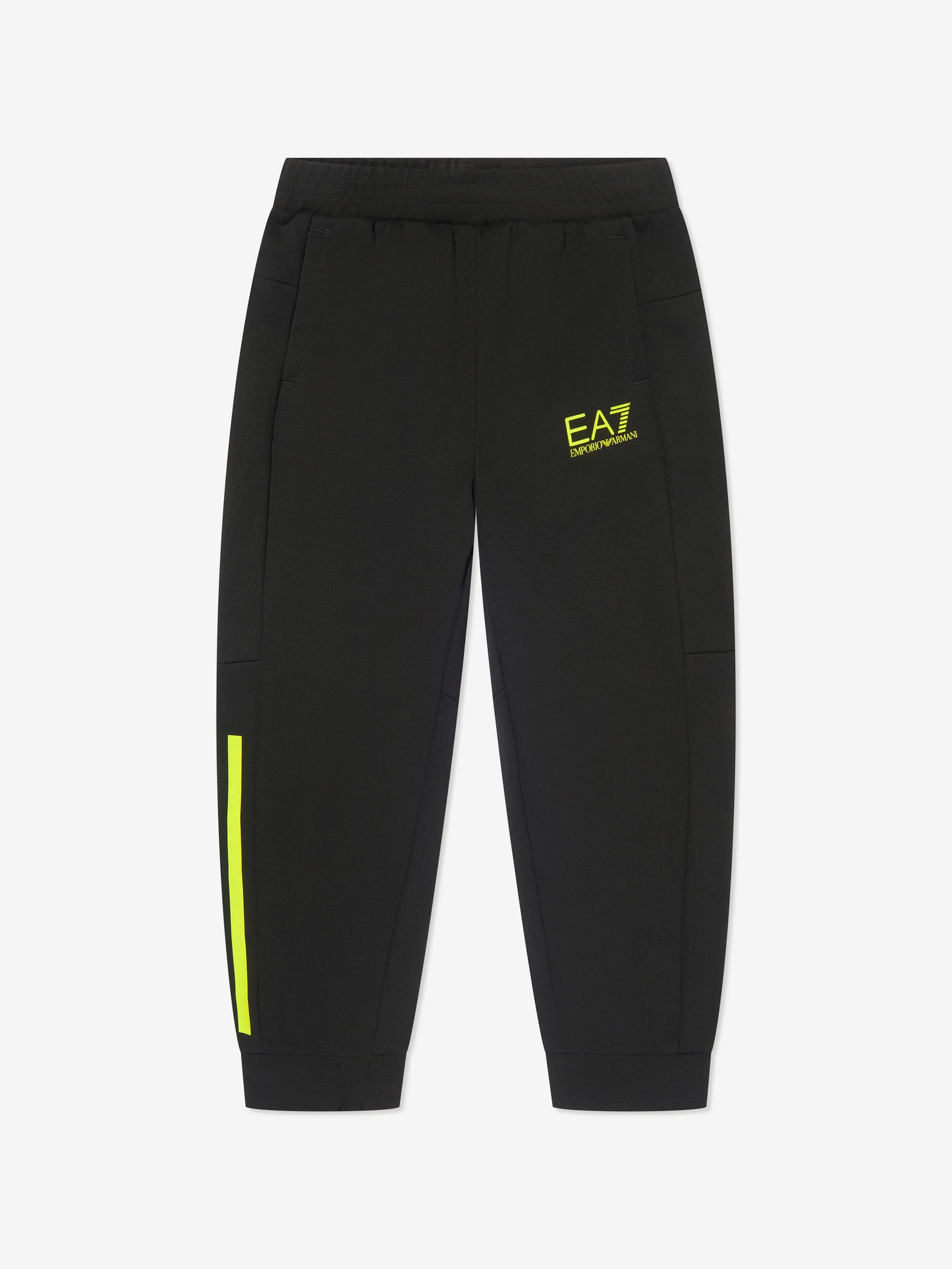 EA7 Emporio Armani Boys Logo Joggers in Black