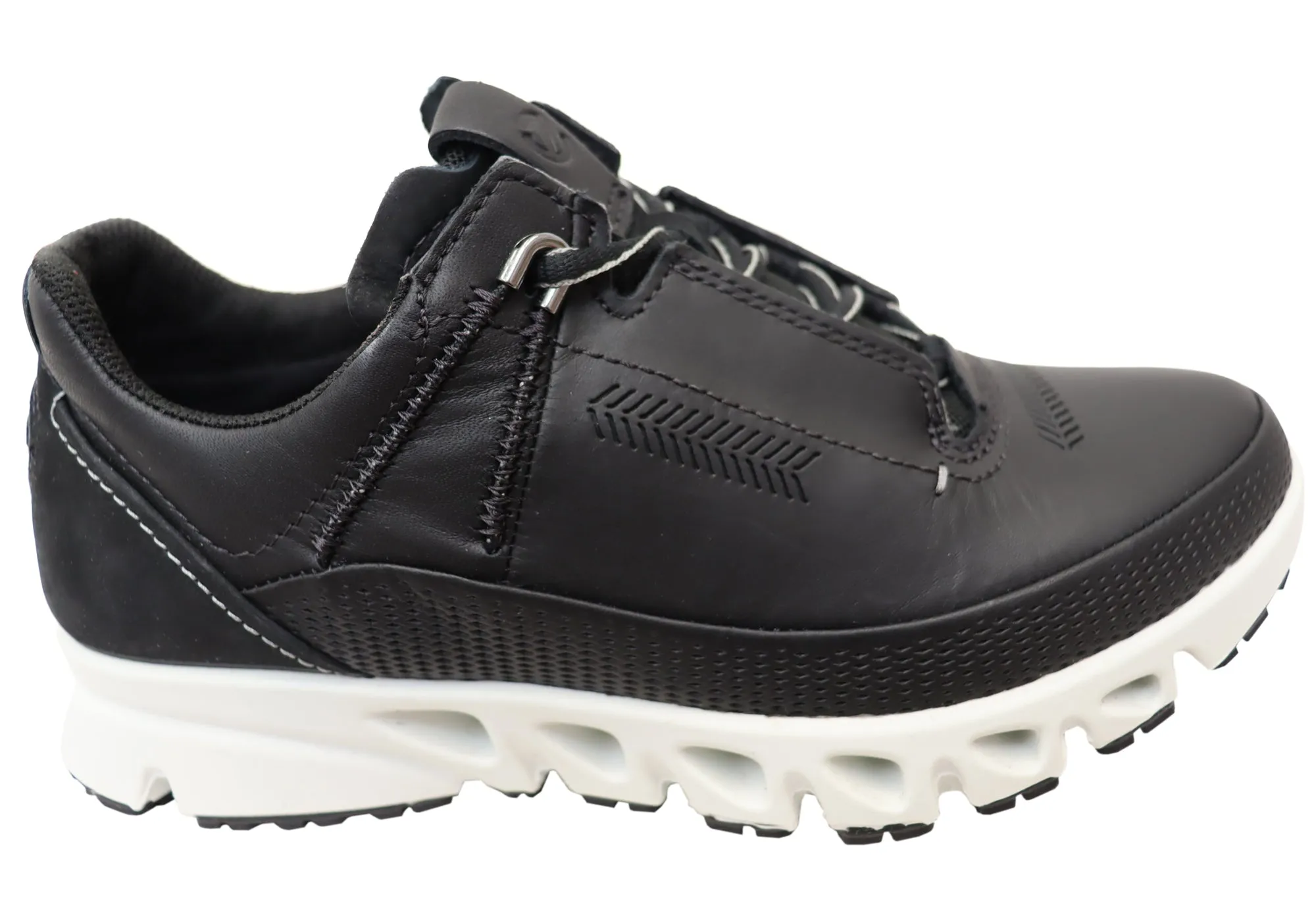 ECCO Multi Vent Womens Low GTX Comfortable Leather Lace Up Shoes