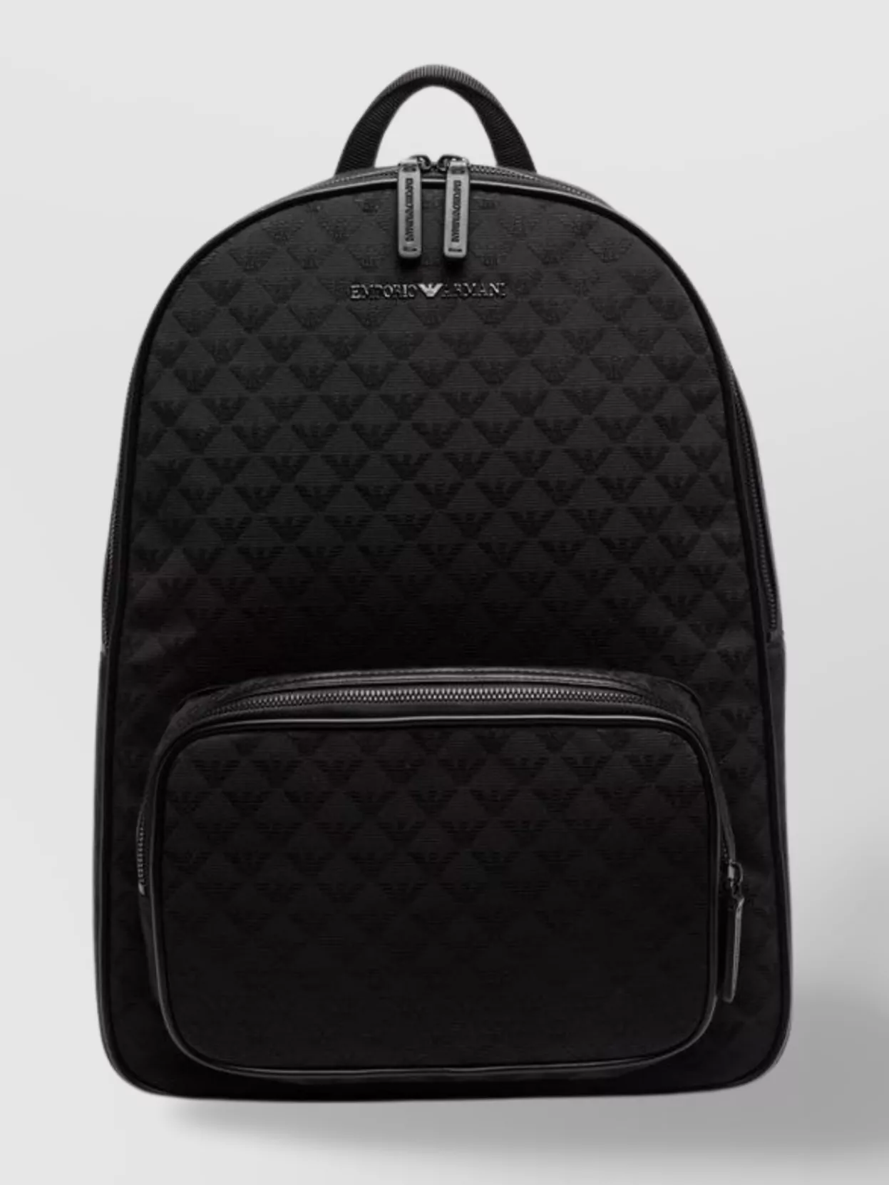 Emporio Armani   Quilted nylon backpack with adjustable straps