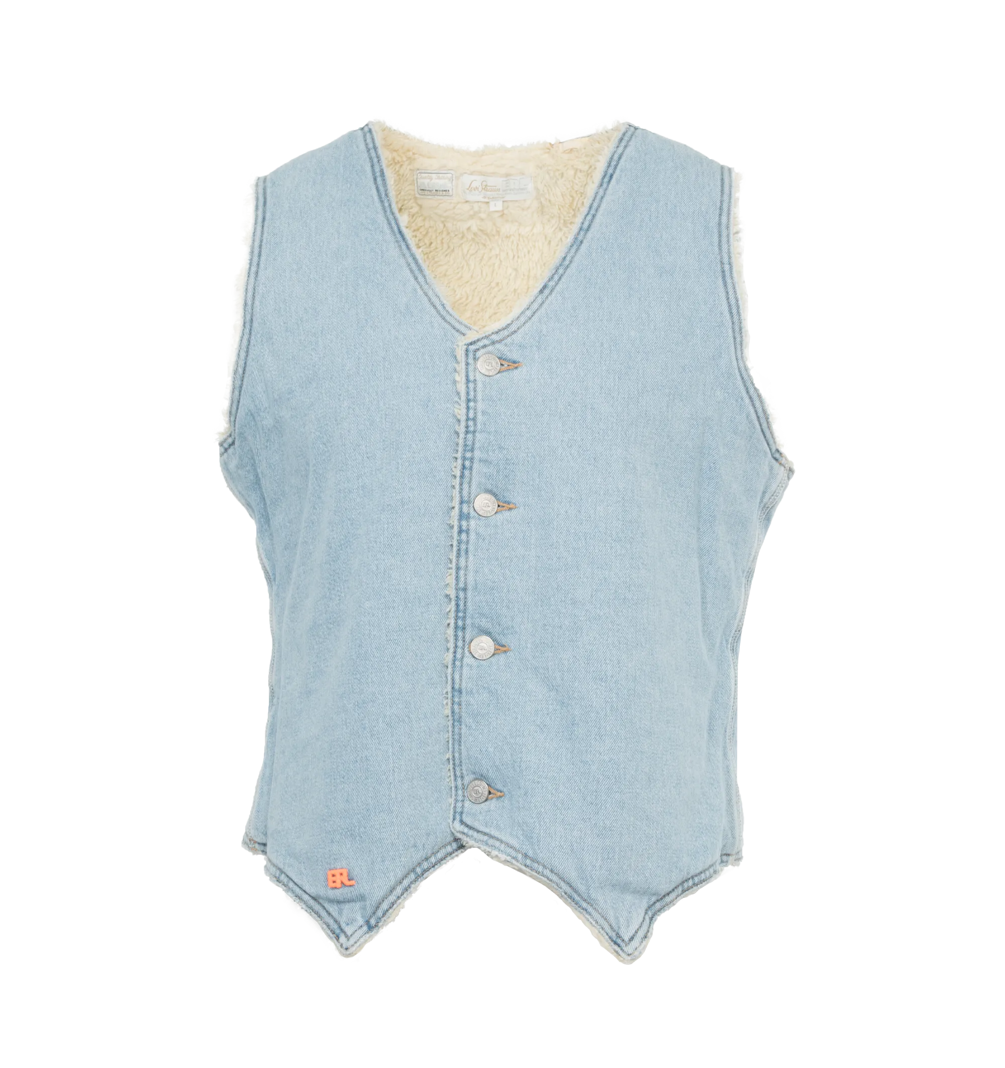 ERL X LEVI'S SHERPA DENIM VEST (MENS)