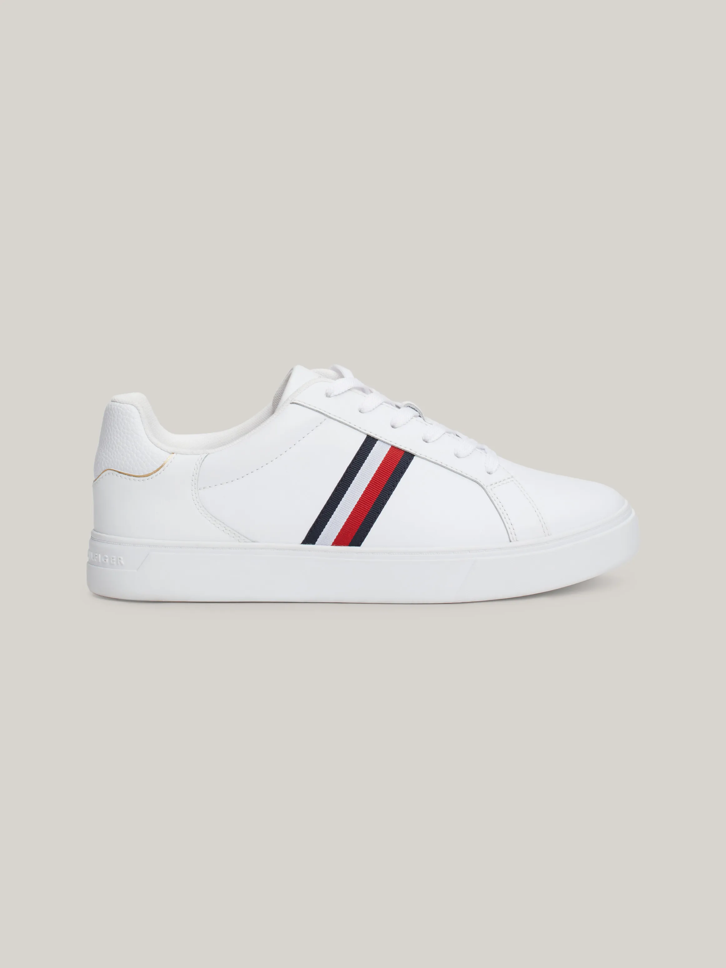 Essential Leather Signature Tape Court Trainers | Sneakers | Tommy Hilfiger