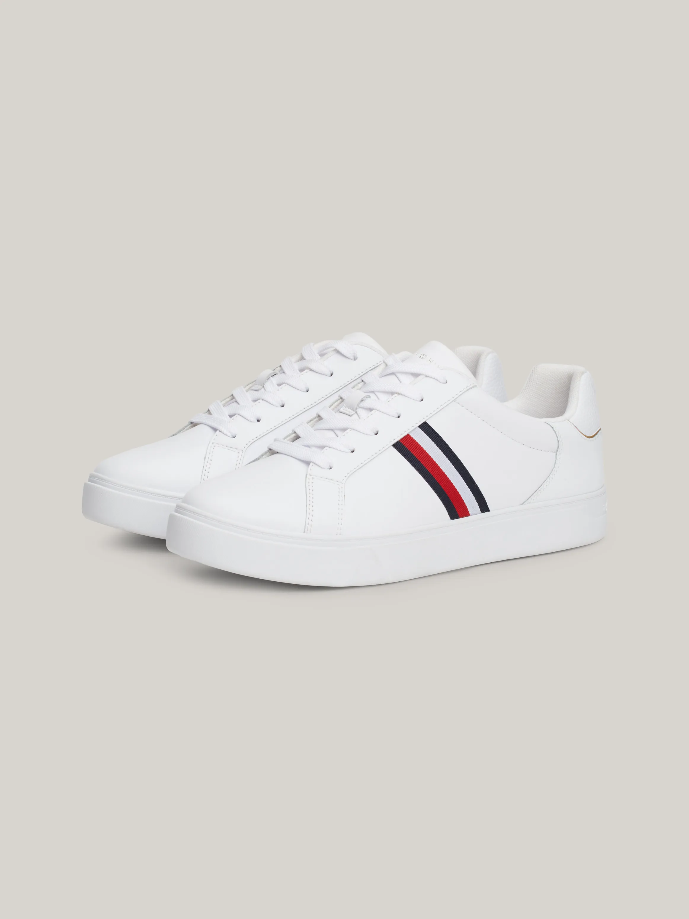 Essential Leather Signature Tape Court Trainers | Sneakers | Tommy Hilfiger