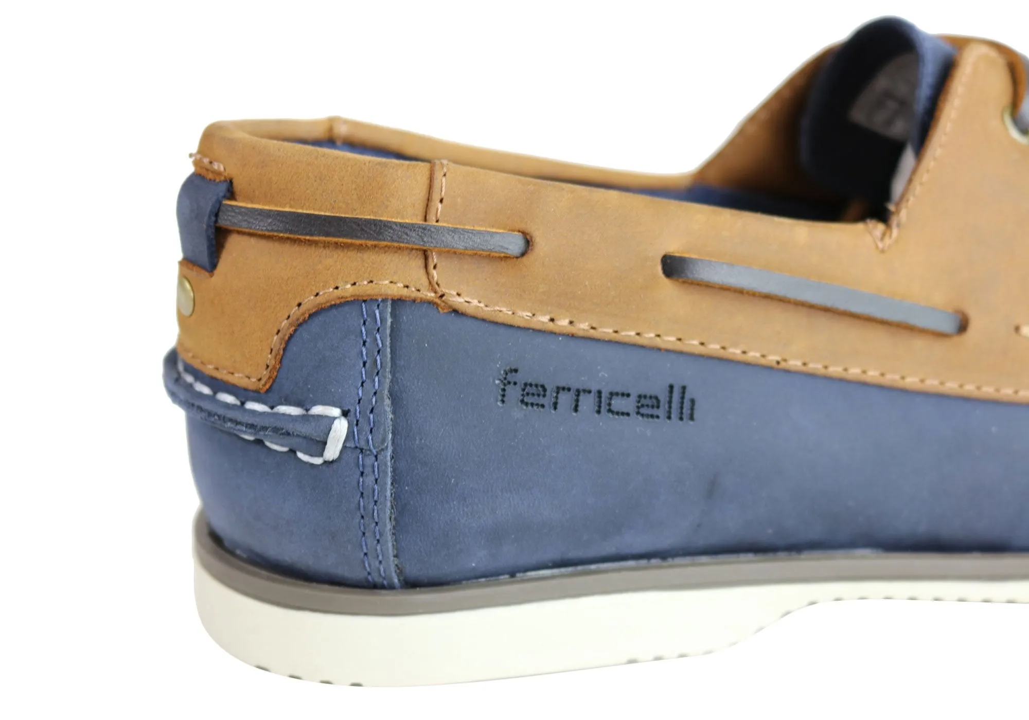 Ferricelli Gordon Mens Casual Leather Lace Up Shoes Made In Brazil