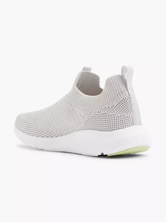 FILA  Grey/White Slip On Softfoam Trainers