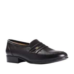 Fortune (Black) Penny Loafer Shoes For Men ENCON By Liberty