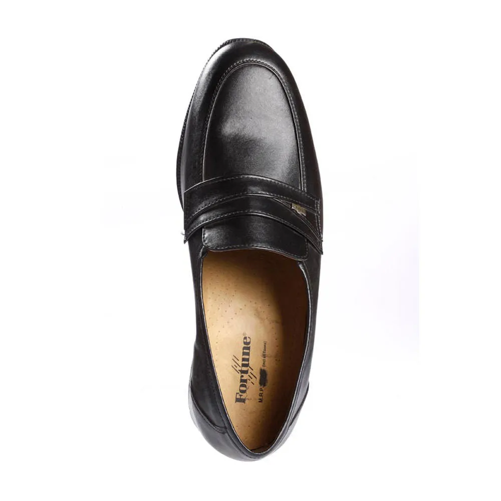 Fortune (Black) Penny Loafer Shoes For Men ENCON By Liberty