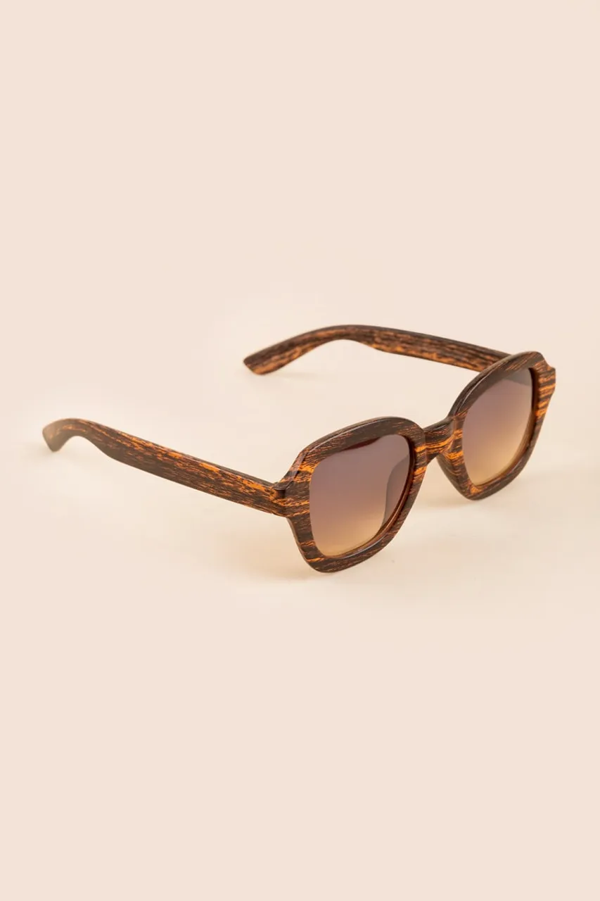 Gabby Flat Round Sunglasses