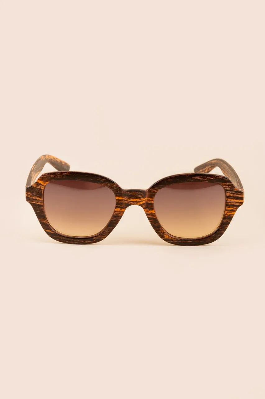 Gabby Flat Round Sunglasses