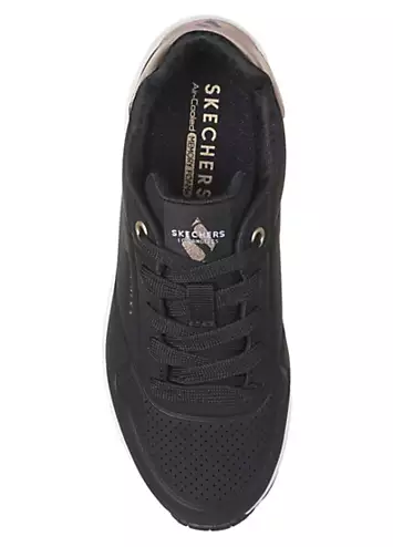 Girls Black Uno Gen1 Shimmer Away Trainers by Skechers | Look Again