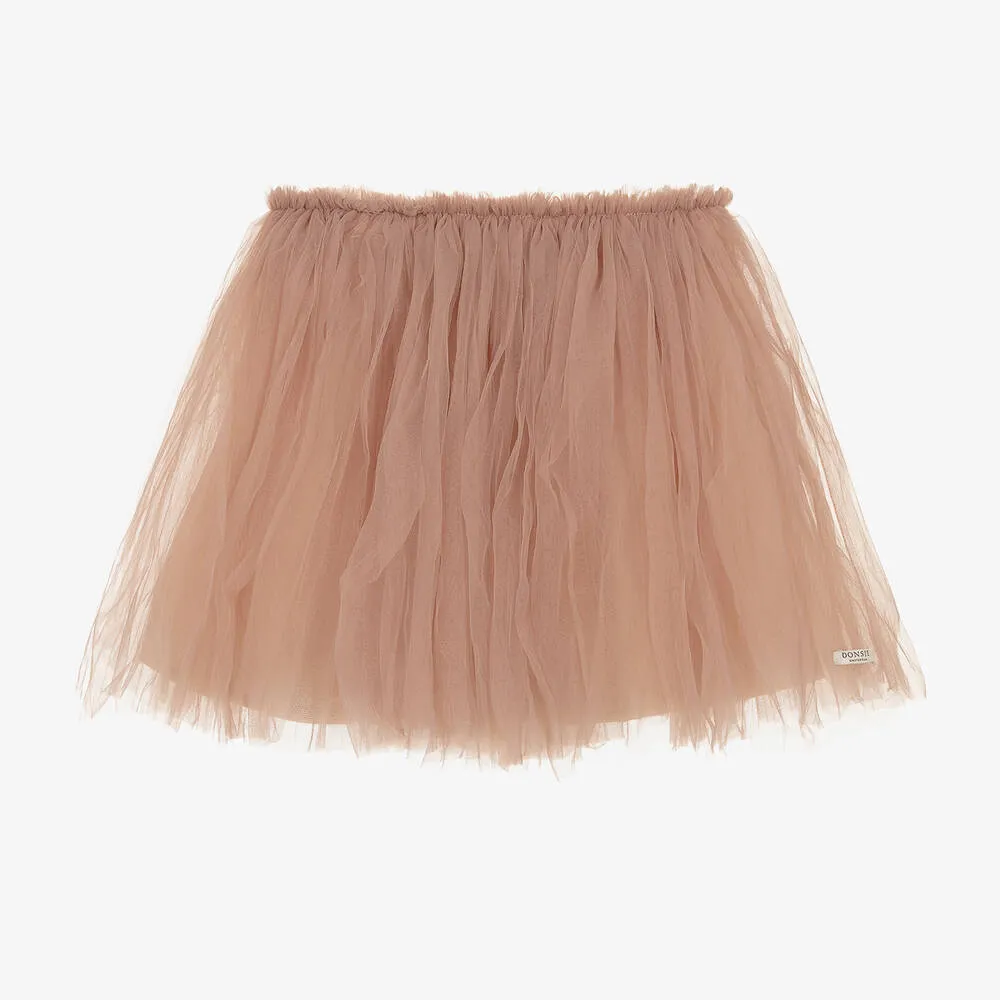 Girls Pink Tulle Skirt