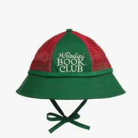 Green Organic Cotton Book Club Sun Hat