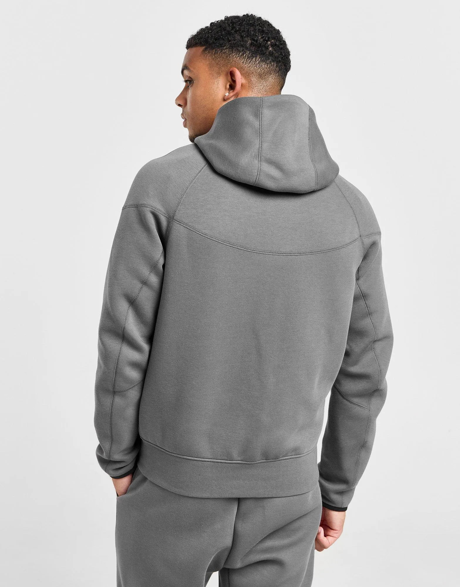 Grey Nike Tottenham Hotspur Fc Tech Fleece Full Zip Hoodie - JD Sports 