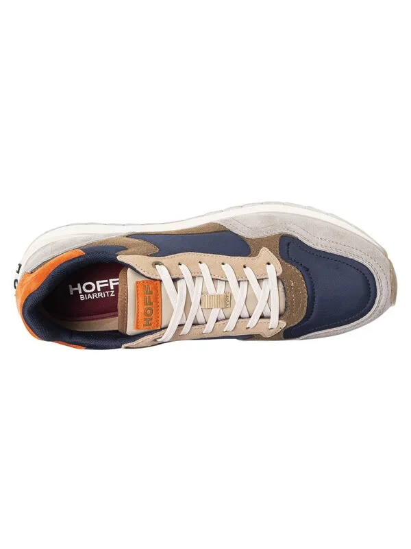 HOFF Biarritz Suede Trainers - Grey/Green/Navy