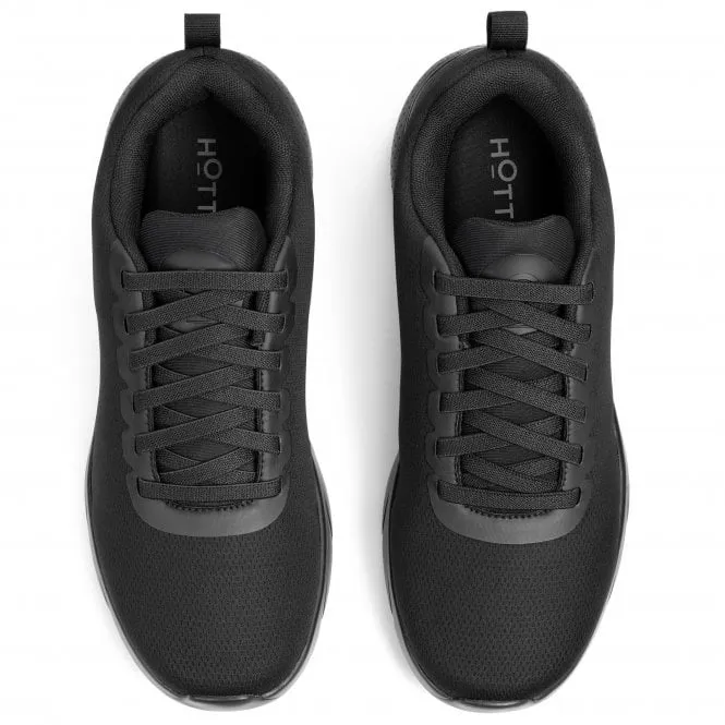 Hotter  Mens Spark Black Lace-Up Trainers