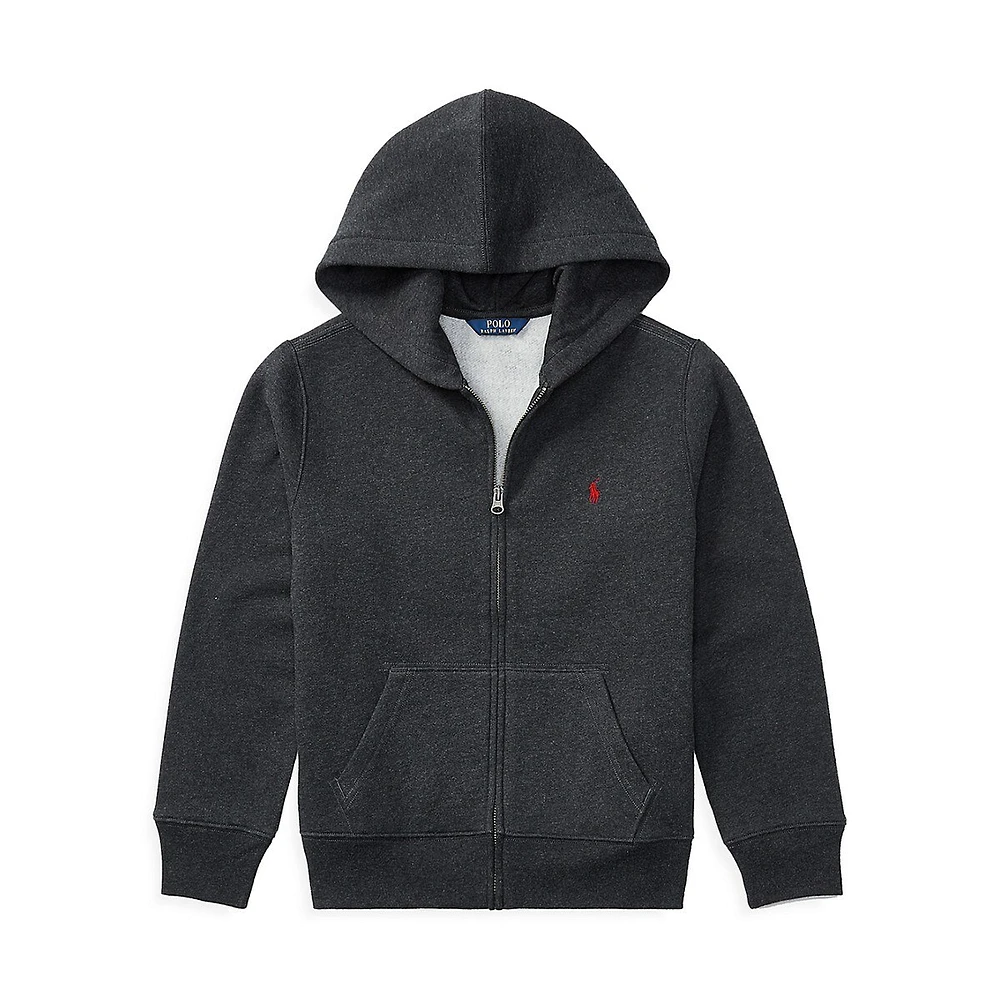 Hudson's Bay Boy's Cotton-Blend-Fleece Hoodie