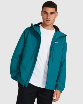 Huf Essentials Zip Standard Shell Jacket Sycamore Green