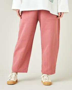 Huxley Dusty Pink Fleece Jersey Trousers