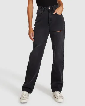 Insight Robin Relaxed Straight Jeans After Dark Black