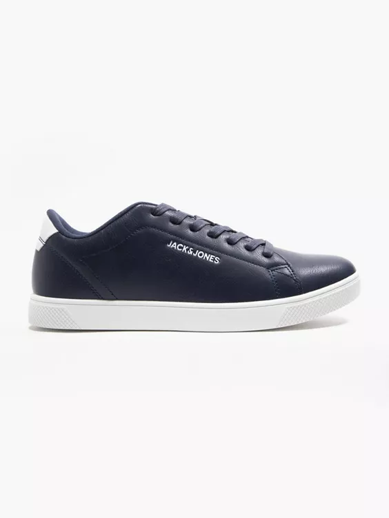 Jack + Jones  Navy Lace Up Casual Trainers