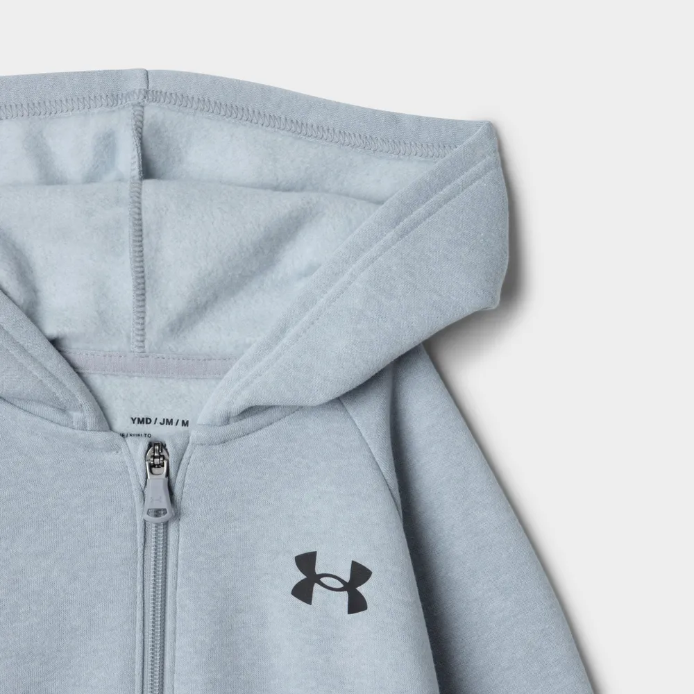 JD Sports Under Armour Junior Boys' Rival Cotton Full Zip Hoodie / Grey