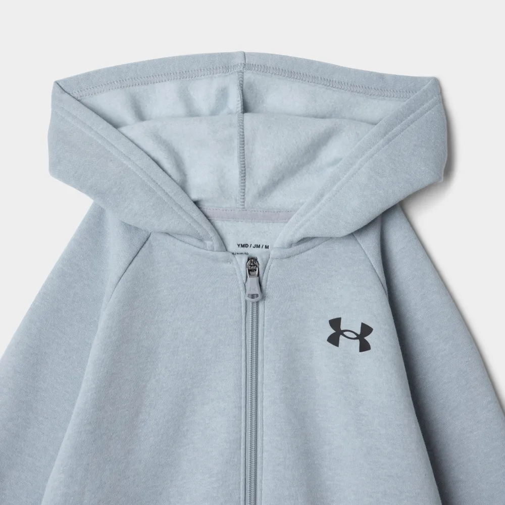 JD Sports Under Armour Junior Boys' Rival Cotton Full Zip Hoodie / Grey