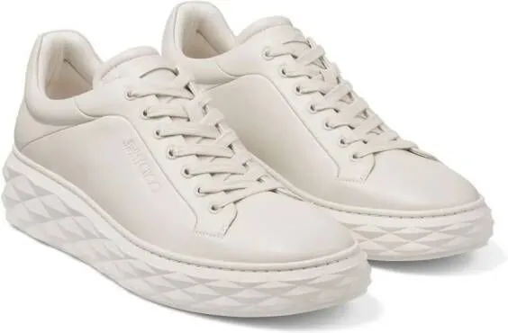 Jimmy Choo Diamond Maxi leather sneakers Neutrals