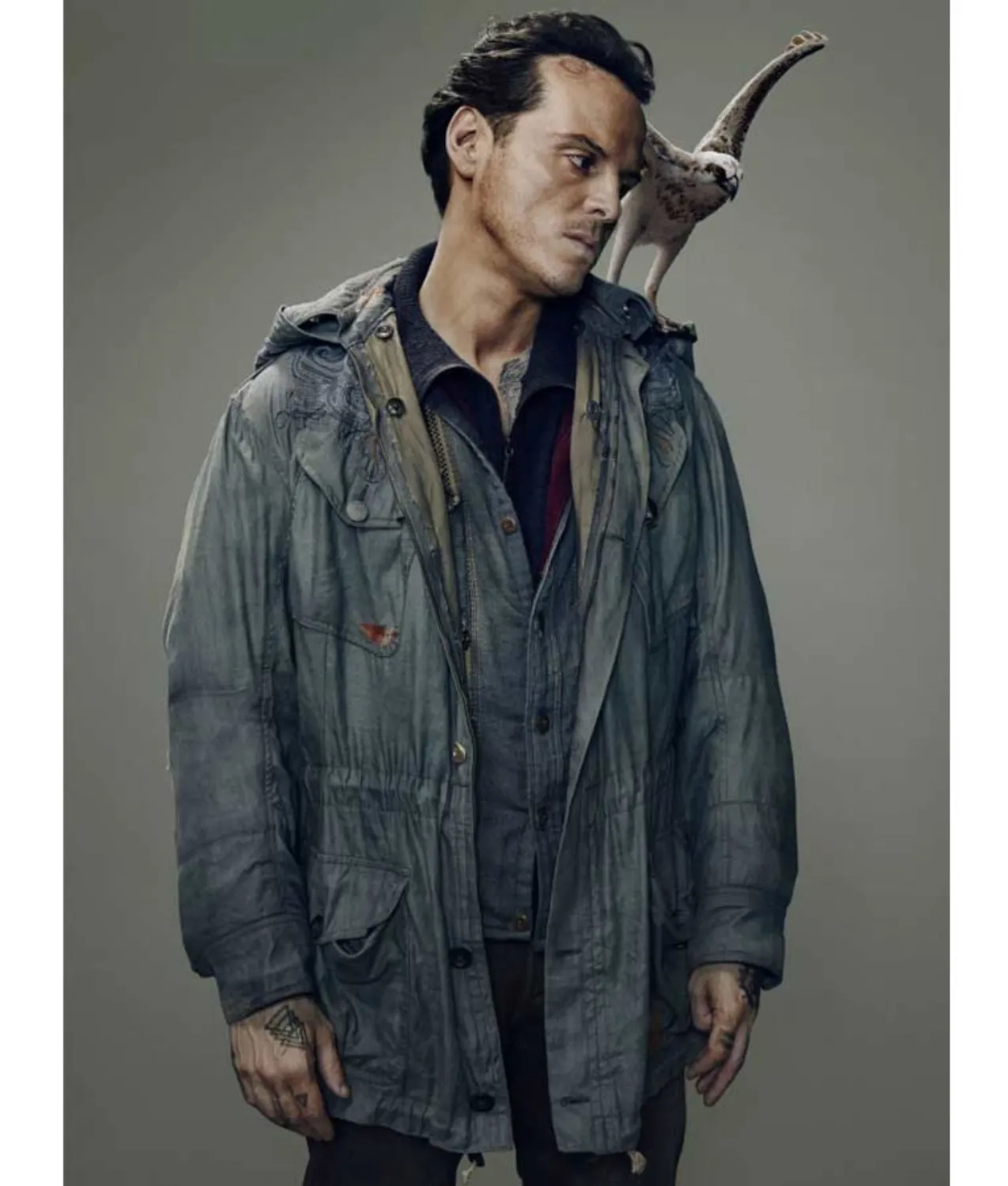 John Parry His Dark Material S02 Andrew Scott Hooded Jacket