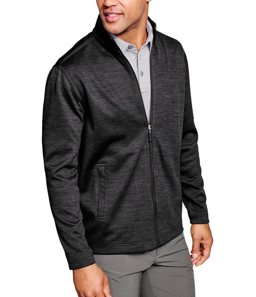 Johnston & Murphy Classic Fit Solid Stretch Full-Zip Jacket