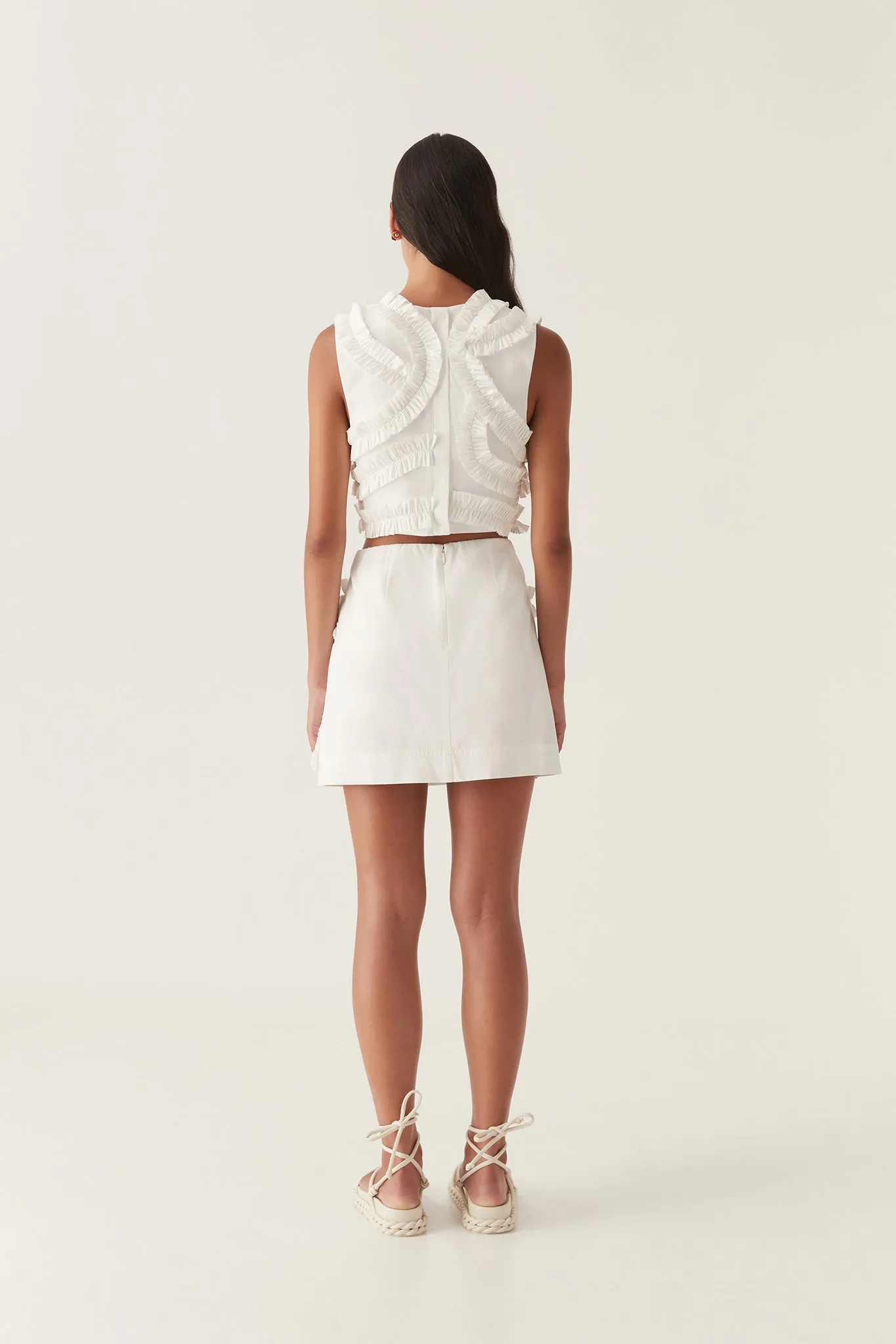 Kendra Frill Mini Skirt